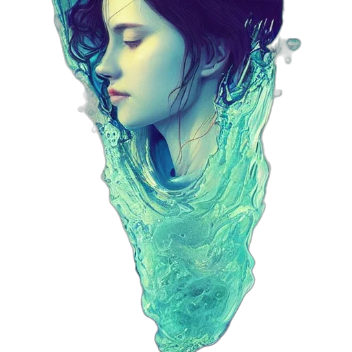 bottle, hair, mask, dress transparent PNG cut-out