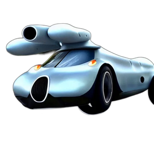 car, weapon, 3d render, concept art transparent PNG cut-out