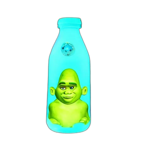 bottle, mask, creature, animal transparent PNG cut-out