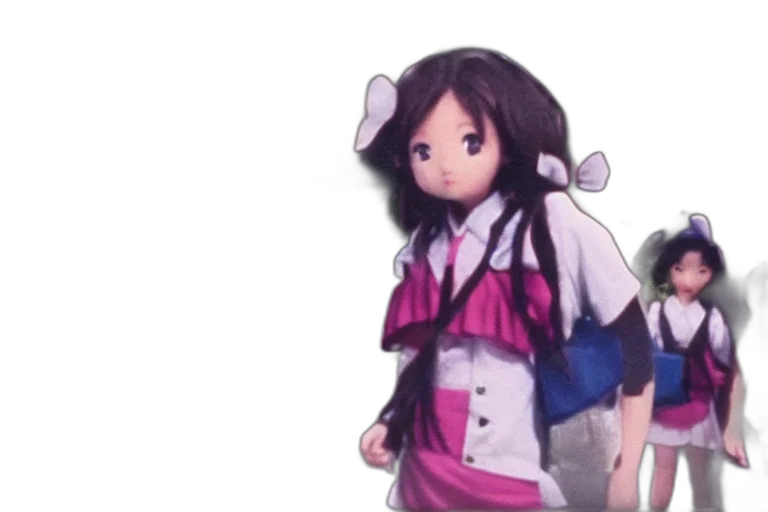 dress, creature, jacket, staff transparent PNG cut-out