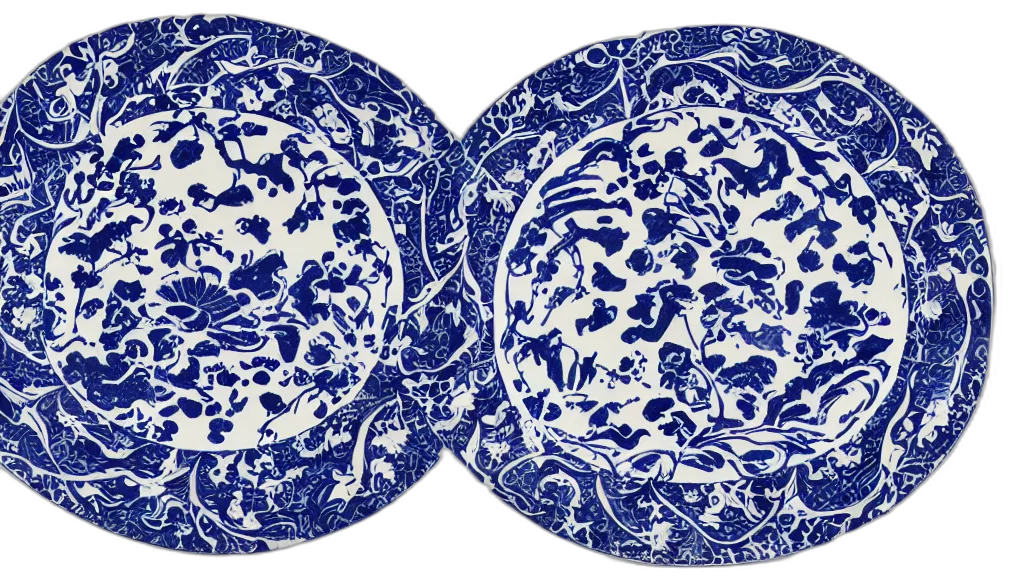 food, blue, plate, nerikomi transparent PNG cut-out