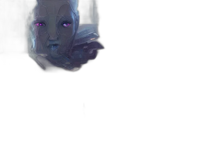 robot, face, mask, creature transparent PNG cut-out