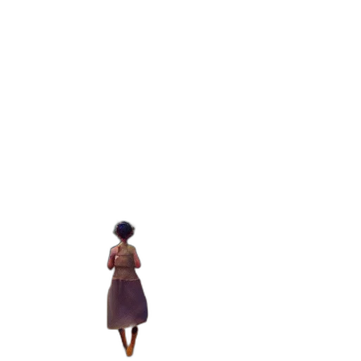 dress, robot, umbrella, staff transparent PNG cut-out