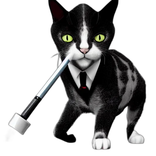 staff, animal, weapon, photorealistic transparent PNG cut-out