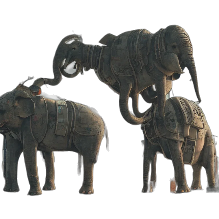 3d render, concept art, photorealistic, robotic transparent PNG cut-out