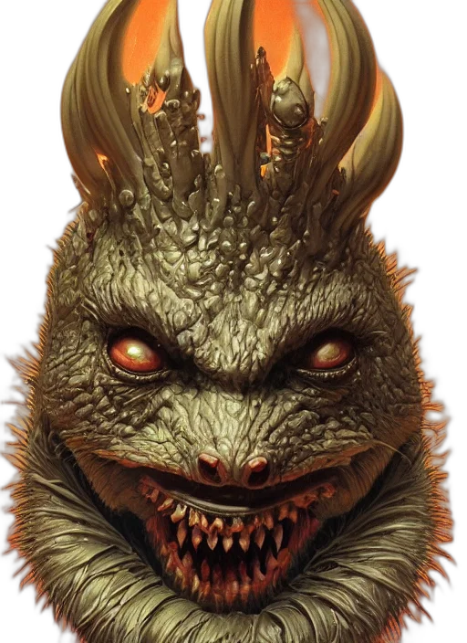 dragon, creature, face, mask transparent PNG cut-out
