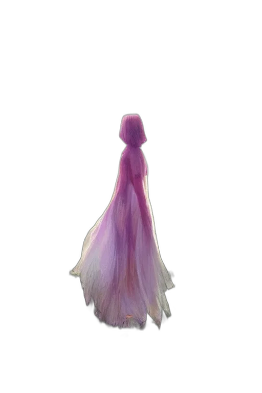 dress, hair, creature, crown transparent PNG cut-out