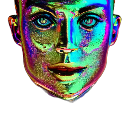 mask, face, robot, crown transparent PNG cut-out