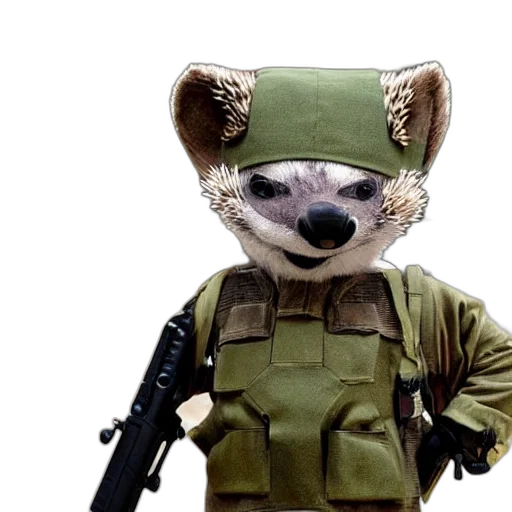 animal, staff, jacket, mask transparent PNG cut-out