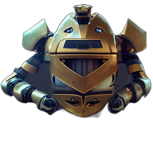 robot, weapon, mask, crown transparent PNG cut-out