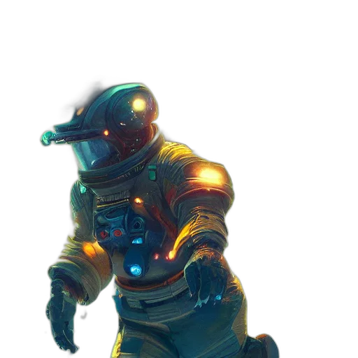 robot, staff, creature, weapon transparent PNG cut-out