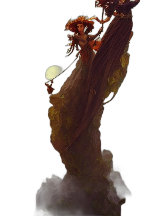 dragon, staff, creature, sword transparent PNG cut-out
