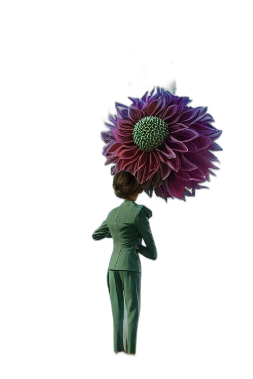 flower, umbrella, hat, staff transparent PNG cut-out
