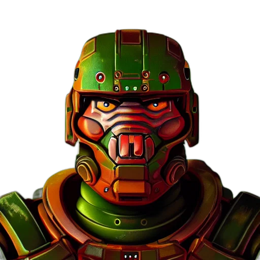 robot, face, mask, pixel art transparent PNG cut-out