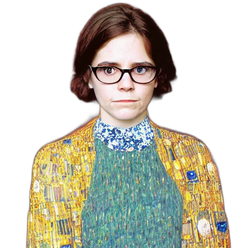 jacket, dress, face, hair transparent PNG cut-out