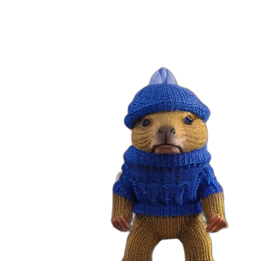 hat, animal, jacket, creature transparent PNG cut-out