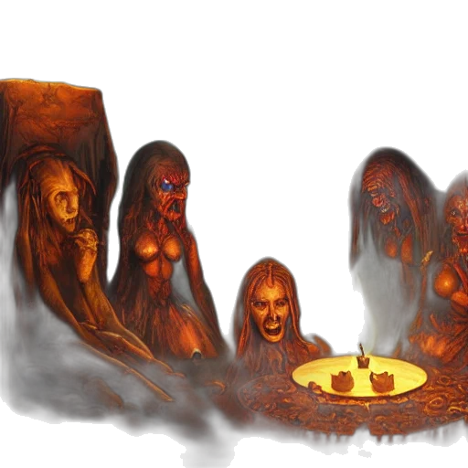 concept art, fantasy art, comic book art, 3d render transparent PNG cut-out