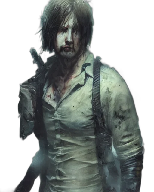 face, concept art, comic book art, photorealistic transparent PNG cut-out