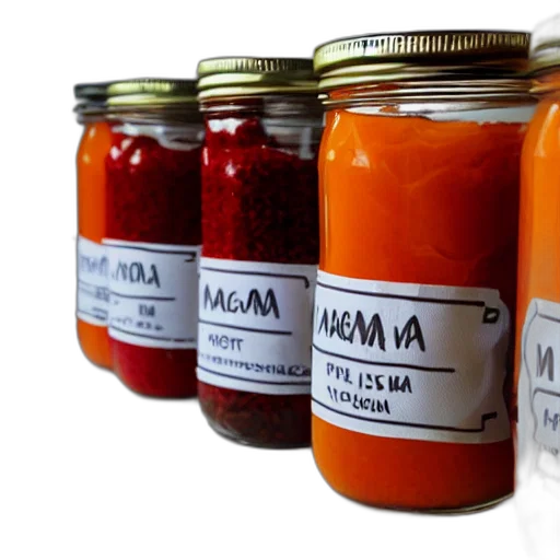 food, monochrome, jars, full transparent PNG cut-out