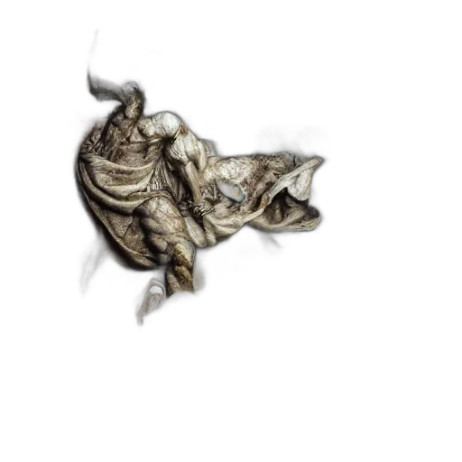 dragon, creature, mask, staff transparent PNG cut-out