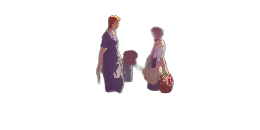 dress, staff, umbrella, crown transparent PNG cut-out