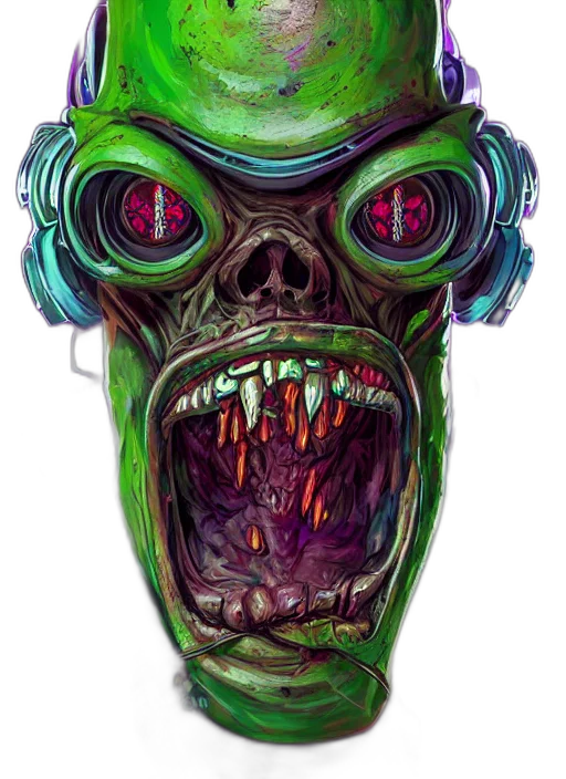 mask, face, creature, robot transparent PNG cut-out