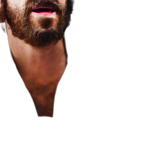 face, mask, hair, jacket transparent PNG cut-out
