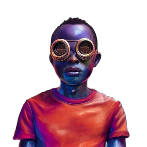 mask, face, robot, creature transparent PNG cut-out