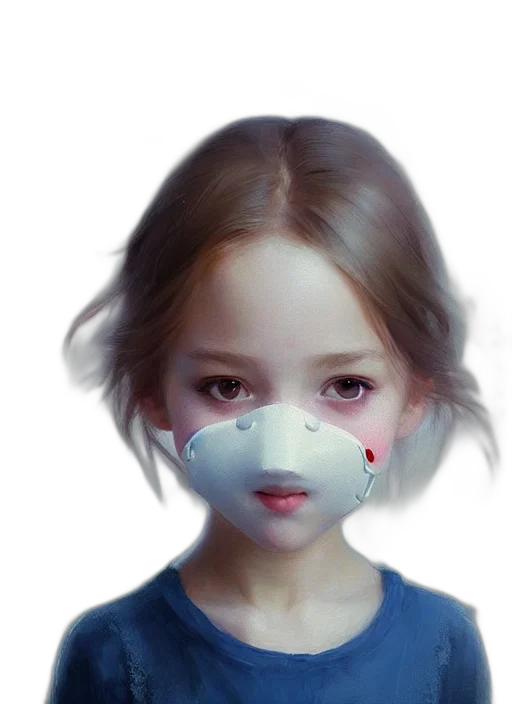mask, face, robot, creature transparent PNG cut-out