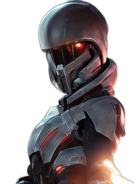 robot, face, mask, concept art transparent PNG cut-out