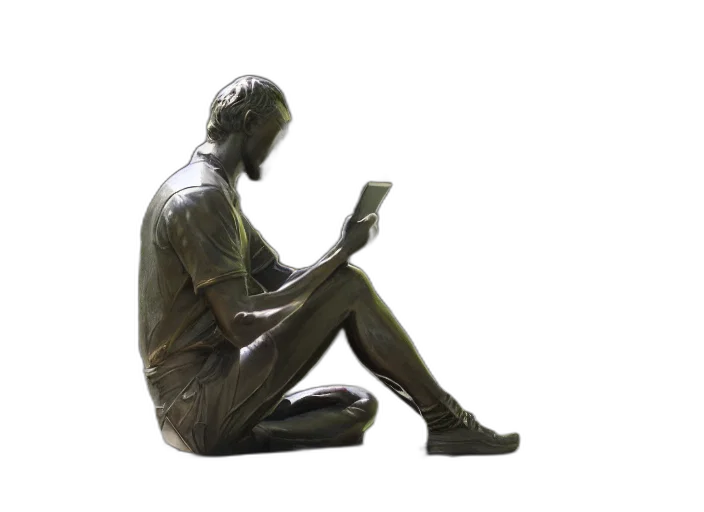 photo, still, bronze, statue transparent PNG cut-out