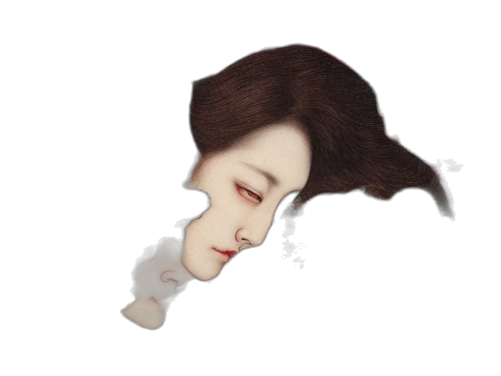 face, mask, hair, crown transparent PNG cut-out