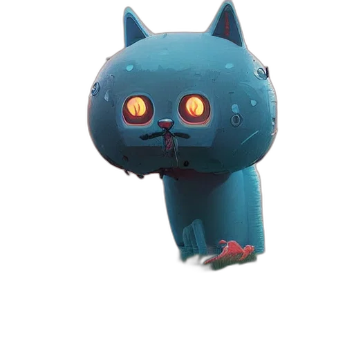 creature, robot, mask, staff transparent PNG cut-out