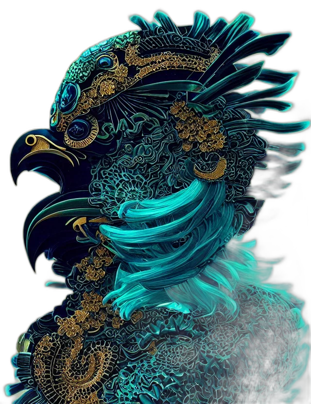 dragon, mask, crown, creature transparent PNG cut-out