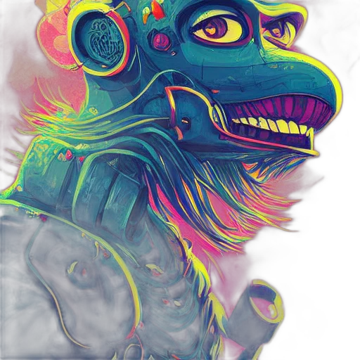 mask, creature, dragon, jacket transparent PNG cut-out