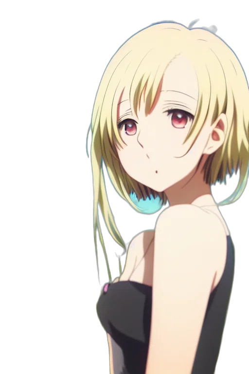 dress, staff, face, weapon transparent PNG cut-out