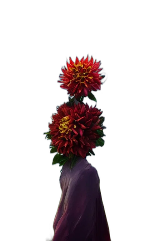 crown, flower, staff, hair transparent PNG cut-out