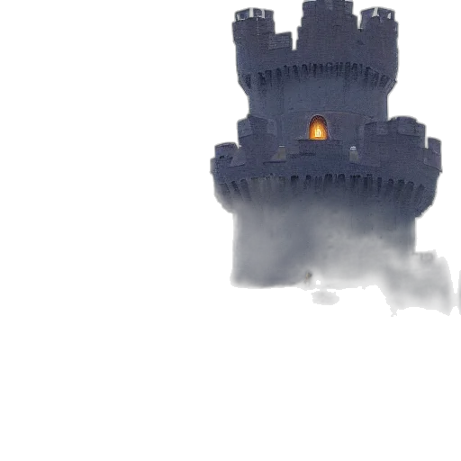 crown, dragon, building, robot transparent PNG cut-out