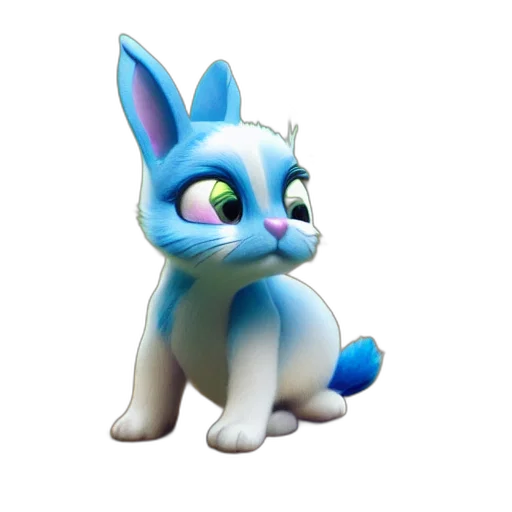 staff, animal, creature, 3d render transparent PNG cut-out