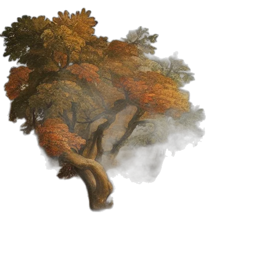 tree, dragon, creature, crown transparent PNG cut-out