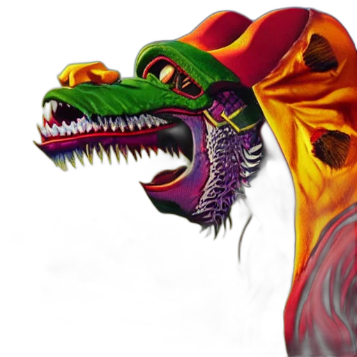 dragon, mask, creature, animal transparent PNG cut-out