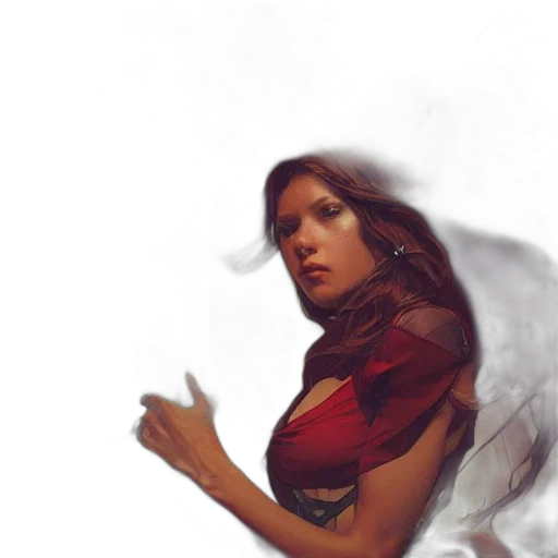 face, dress, fantasy art, concept art transparent PNG cut-out