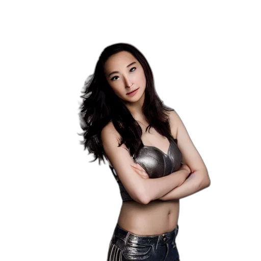 hair, jewelry, jacket, dress transparent PNG cut-out