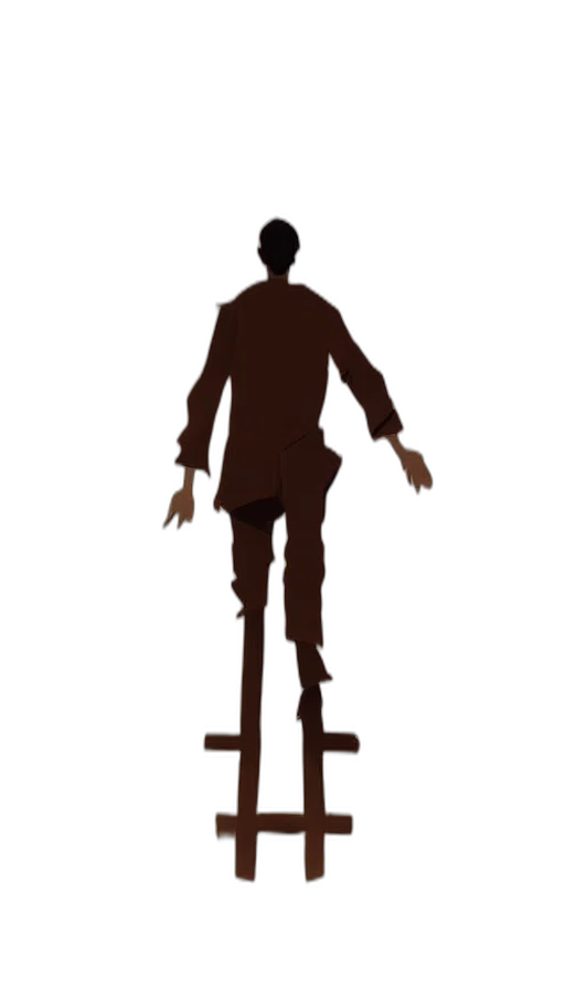 staff, robot, concept art, 3d render transparent PNG cut-out