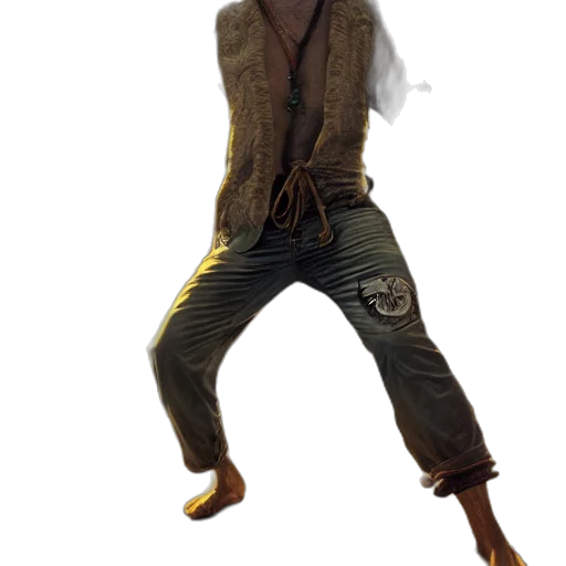 jacket, creature, staff, animal transparent PNG cut-out
