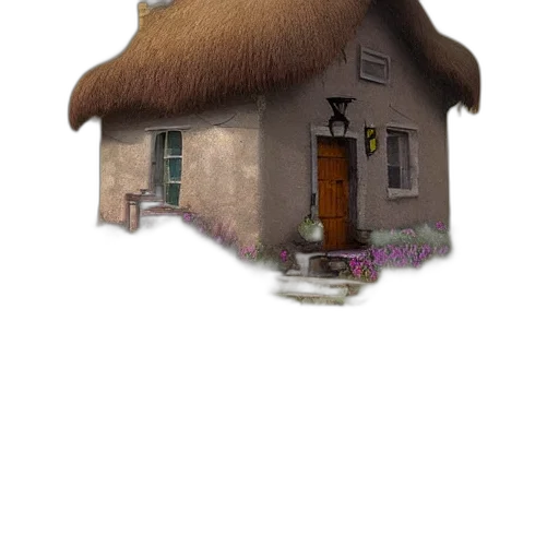 hair, building, hat, staff transparent PNG cut-out