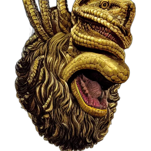 creature, mask, dragon, animal transparent PNG cut-out