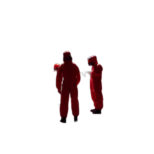 staff, robot, jacket, pixel art transparent PNG cut-out