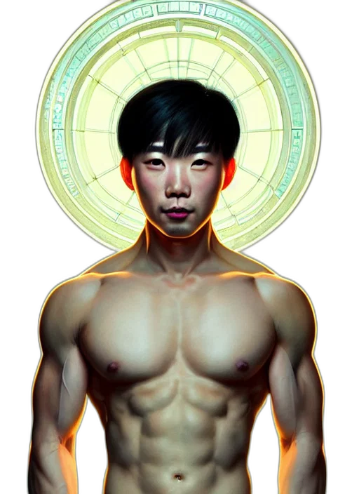 face, photorealistic, cyberpunk, concept art transparent PNG cut-out