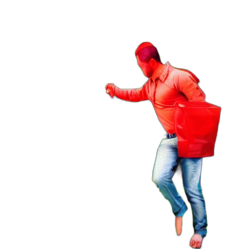 jacket, umbrella, mask, robot transparent PNG cut-out